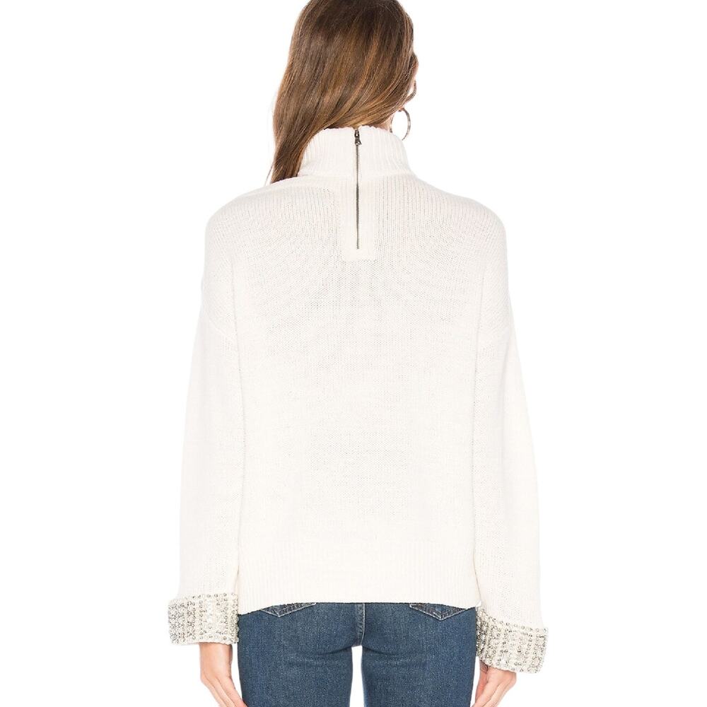 Alice‎ + Olivia Gemini Turtleneck Sweater Wool Blend Knit Soft White Size Small - Picture 10 of 14